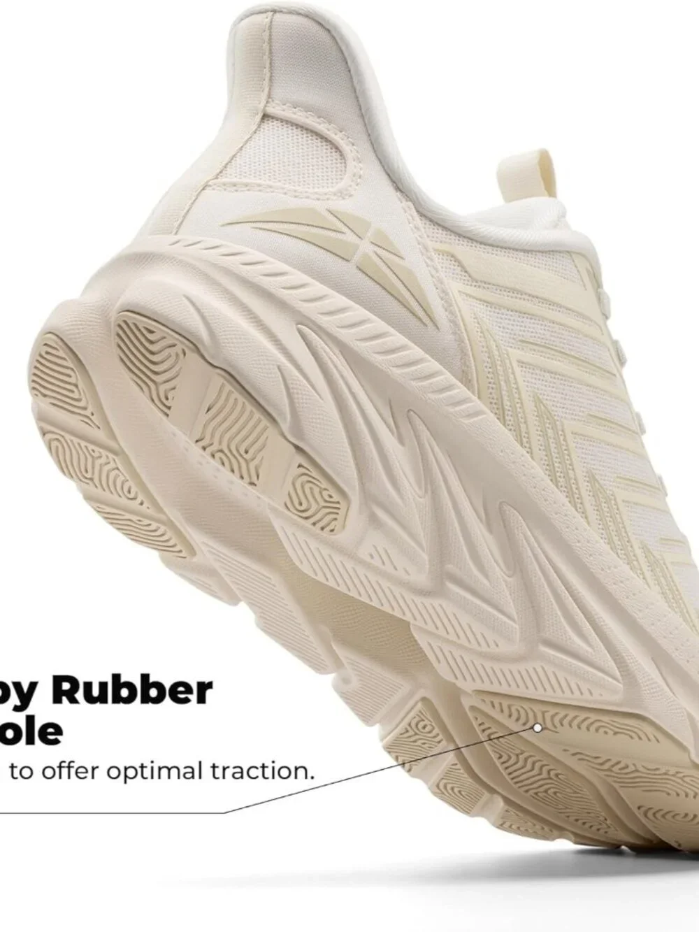 Women's Ivory Slip On Walking Shoes Running Comfortable Breathable Sneakersq